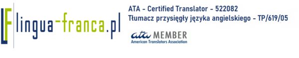 ATA certiied translator  – 522082